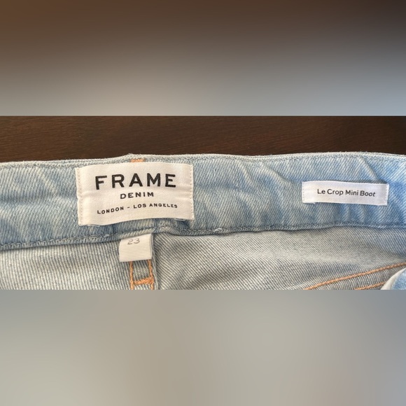Frame high rise cropped mini-step bootcut jeans in Colorado size 23 - Picture 9 of 11